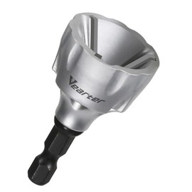 Vearter Deburring External Chamfer Tool for Metal, Countersink Chamfering Drill Bit with Carbide Blades, Bolt Thread Repair Tool Quick Release Hex Shank Fits 1/8" to 3/4"