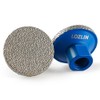 LOZLIN 3-Pack 2" Brazed Grinding Heads 5/8-11 Thread - Flat