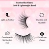 KFHENSOMR 10 Pairs Faux Mink Eyelashes, False Eyelashes Natural, Fluffy