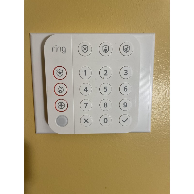 Wall Mounting Plate (Large) for Ring Alarm Keypad - 3D