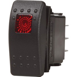 Blue Sea Systems 7929 Contura II OFF-ON SPST Switch, Black