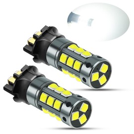 YEORO 2pcs PW24W LED Bulb White,AC/DC 9-30V 1200LM PWY24W 12181NA 12174 12182 LED DRL Daytime Running Parking Light Turn Signal Light for Cars. (White)