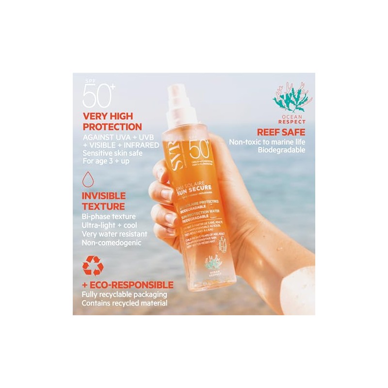 SVR Sun Secure Eau Solaire SPF50+ Protector Solar Bifásico Facial