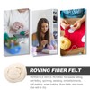 Artibetter Natural Wool Roving Felting Wool Yarn Roving Fibre Wool