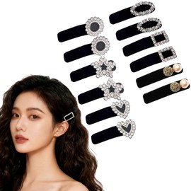Wonninek Bangs Clips, Set of 12, Fashionable Hairpins, Non-Trace Pins, Cute Bangs, Hair Clip, Hair Ornament, Adult