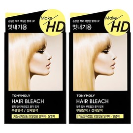 Tony Moly Make HD Hair Bleach Bleaching Agent, 2 units, 10g / 토니모리 메이크 에이치디 헤어 블리치 탈색제, 2개, 10g