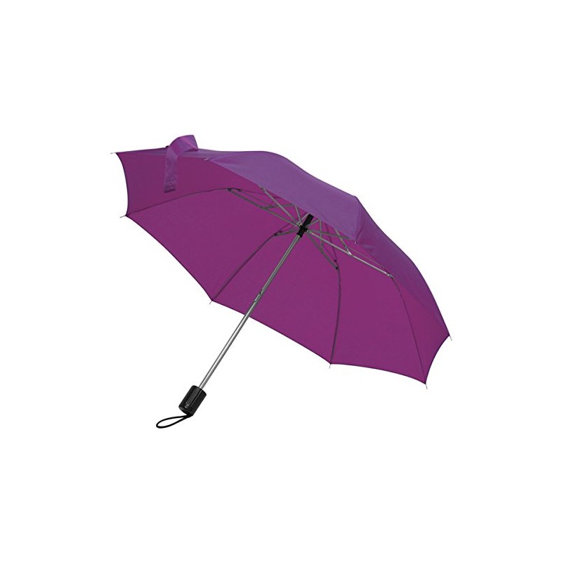 Mens Ladies Small Pocket Telescope Umbrella Compact Folding (Purple)