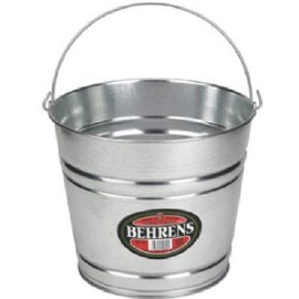 Behrens 1210GS 10 Quart Galvanized Steel Water Pail w Handle - Quantity 8