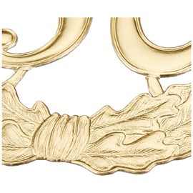 Rayher 8211106 Anniversary Wreath 50, 18 cm Diameter, Gold, Embossed Anniversary Number Made of Cardboard, for 50th Wedding Anniversary, Birthday, Golden Wedding Anniversary