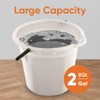 Superio 6-Pack Plastic Cleaning Bucket for Home, 2 Gallon Pail