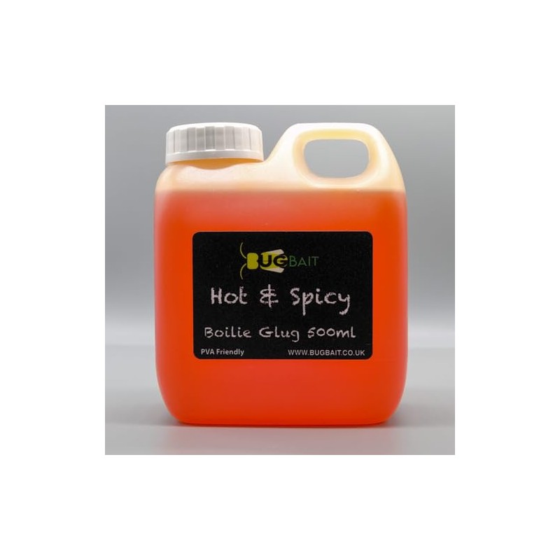 Bug Bait Carp Fishing Bait Glug, Hot & Spicy Flavour,