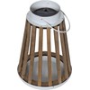 Star LED Solar Lantern 'Catania', Wood/Metal, 19 x 28 cm
