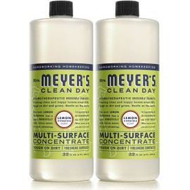 Mrs. Meyer's Clean Day Multi-Surface Cleaner Concentrate, Use to Clean Floors, Tile, Counters, Lemon Verbena Scent, 32 Oz - Pack of 2