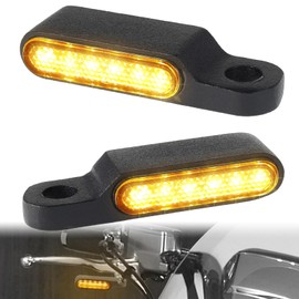 DREAMIZER 6 LED Indicator Motorcycle 12 V Mini Motorcycle LED Indicator, E Approved, E24 Universal Indicator, Compatible with Harley Honda, Kawasaki, Suzuki, Triumph Yamaha, Pack of 2