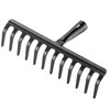 KADAX Garden Rake without Handle, Steel Garden Rake, Lawn Rake