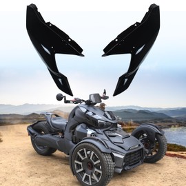 CPOWACE Gloss Black Fairing Panels Compatible with Can-Am Ryker All Models Ryker 600 900 Sport & Rally Edition Models Accessories Replacement for 219400803 2PCS