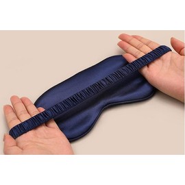 Natural Silk Sleep Mask & Blindfold, Super-Smooth Eye Mask (Original Black)