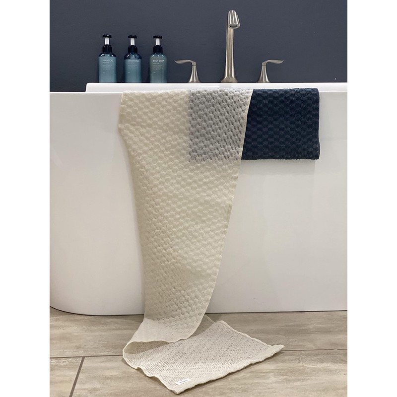 Buddha Bath Extra Long Exfoliating Shower Towel Washcloth (Medium Exfoliate)