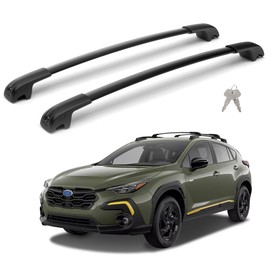 220Lbs Roof Rack Crossbars Compatible with 2024 Subaru Crosstrek(Not for Wilderness) with Anti-Theft Lock, Heavy Duty Aluminum Anti-Corrosion Cross Bar Fit Luggage Luggage Kayaks Bicycles Snowboard