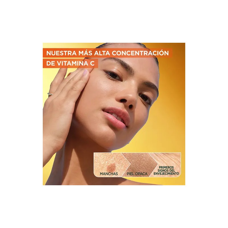 Garnier Express Aclara Sérum Noche Antimanchas con Vitamina C Pura,