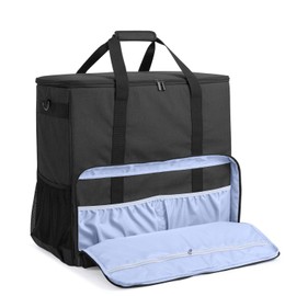 CURMIO PC Carrying Case, Desktop Travel Bag for Computer Tower, Keyboard, Cable and Mouse, Bag Only, Black