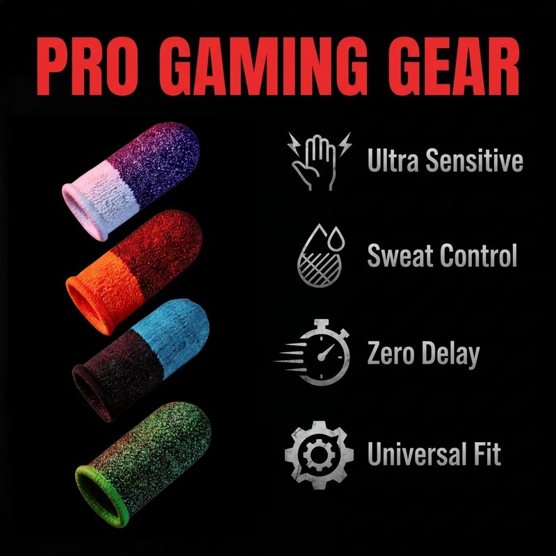40pc Gaming Finger Sleeves, Esports Grade
