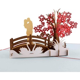 iGifts And Cards Happy 40th Anniversary 3D Pop Up Greeting Card - Marriage, Soulmates, Celebration, Wedding, Memories, Half-Fold, Being Together, Celebrate a Milestone, Congratulations, Romantic, Love