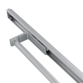 Gedotec Towel Rail | H6008 | Towel Pull-Out 1 Arm | 1 Piece | Tea Towel Holder Length 465 mm in Silver | Bathroom & Kitchen Cupboard Towel Rail Swivelling 90° | Made in Germany