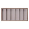 Eyeglass Display Organizer Wood Grain 6 Compartments Glasses Display Tray