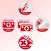 2PCS First Aid Kit Sign Sticker for Home，Self-Adhesive Waterproof First