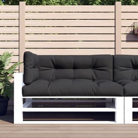 MINERWALL Pallet Cushions 3 pcs Black Fabric,Premium Outdoor Pallet Cushions for Enhanced Comfort and Style Patio Furniture Accessories