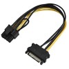 Cable Sata Macho 15 Pines A Pcie 8 Pines Para