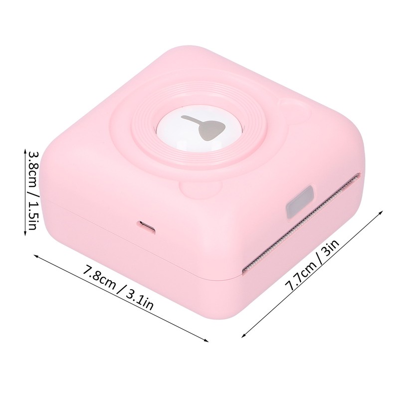 Mini Printer Pocket Portable Bluetooth Photo Wrong Question Label Printing