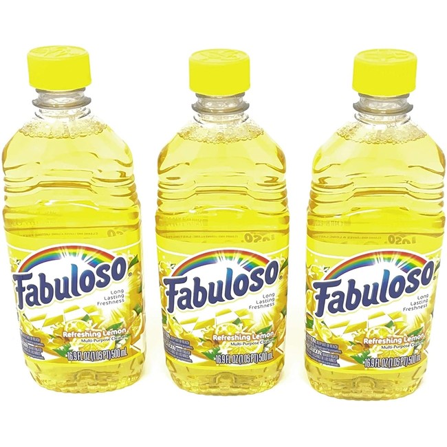 Fabuloso Multi-Purpose Cleaner Refreshing Lemon 16.9 FL OZ (Pack of 3)