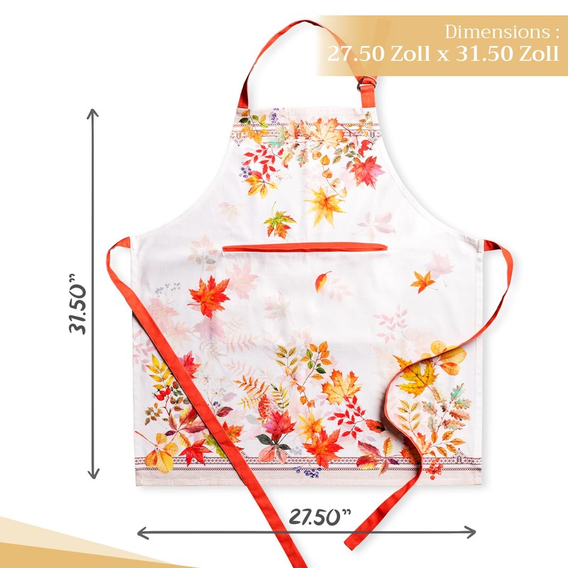Maison d' Hermine Amarante 100% Cotton 1 Piece Kitchen Apron