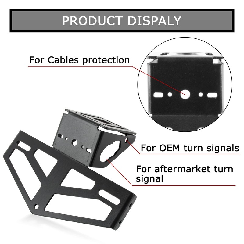 PSLER Mudguard Eliminator License Plate Bracket for Ninja 650 Z650