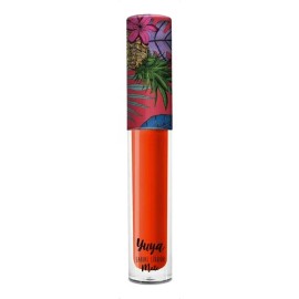 Yuya Labial Liquido Mate Papaya 3g Lipstick Larga Duración Acabado Matte Color Naranja