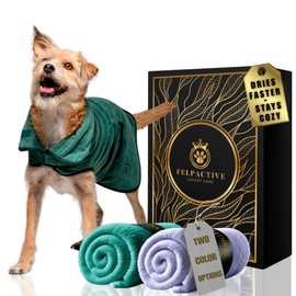 FELPACTIVE - Exclusive Dog Robe - Pamper and Protect Your Furry Companion - Dog Bathrobe for Drying Dogs - A Loving Hug - Robes for After Bath - Towel Robe - The Care Your Pet Deserves