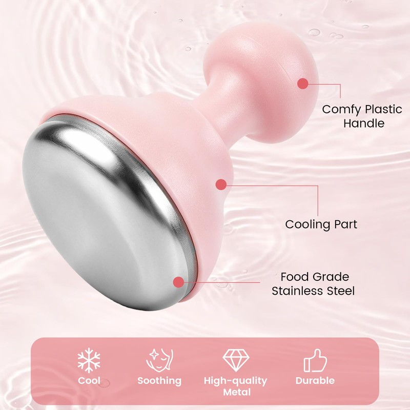 Ice Globes for Face & Eyes, Stainless Steel Facial Lifting
