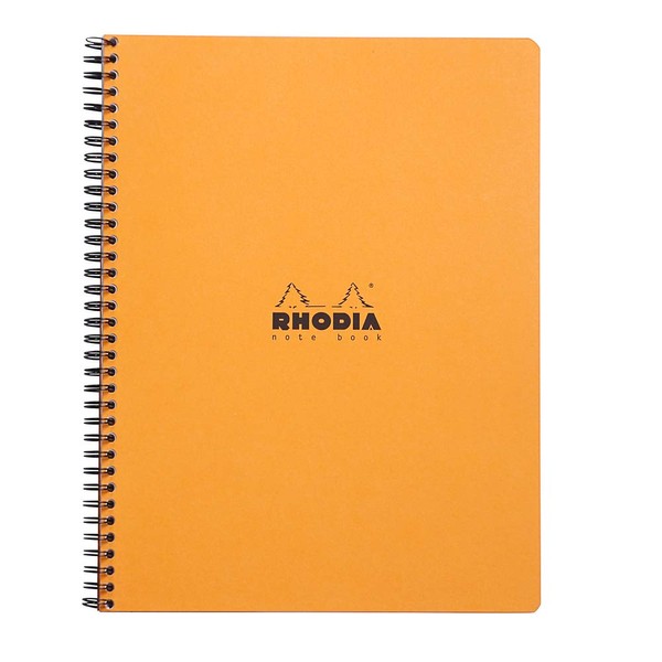 RHODIA 19310C - Spiral Notebook (Full Binding) Black or Orange