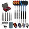 HRLORK 6 Packs Darts Set Professional Darts Set Steel Tip