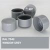 SKIR'CO Fence Post Caps Round 51 mm Grey Plastic Caps