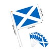 AhfuLife 15pcs Scottish Flags on Sticks for St. Andrew's Day,