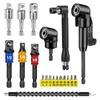 HOMIKLSA 20 pieces 105° angle screwdriver attachment set, angle attachment