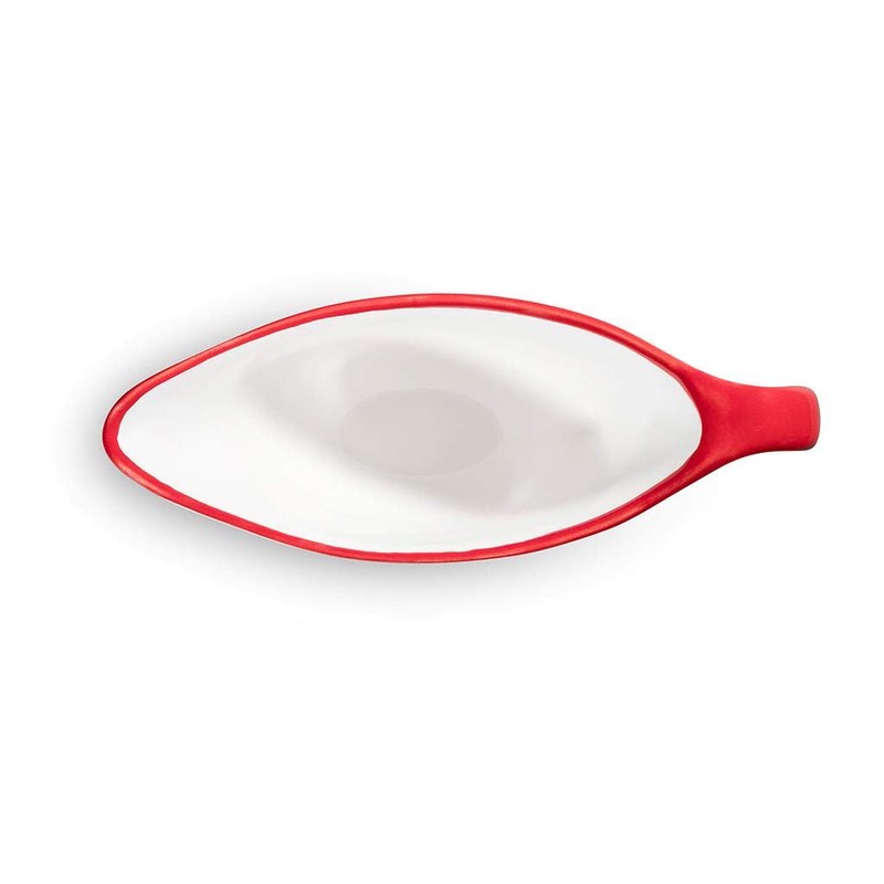 GMUNDNER KERAMIK Gravy Boat Capacity 0.2 Litres Ruby Red Deer