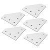 5PCS Flat Tie Plate Aluminum Alloy 5 Holes Compression Resistance