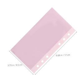 jojofuny 5pcs Budget Cash Envelopes for Binder Inserts Left Opening Loose Leaf Pages PP Material for Students and Travelers Flexible Budgeting Organizer for Daily Expenses