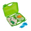 SUPER SAND 918372.012 Sand Toy Dino Case, White, Multiple