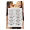 D-ONE Natural False Eyelashes, 5 Pairs (A04, Super Natural Nude