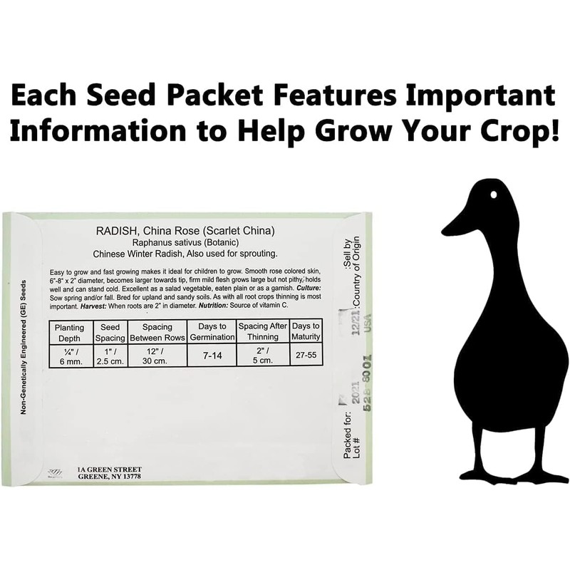 Assorted Heirloom Non-GMO Vegetable Seeds, Bountiful Garden Set (100)